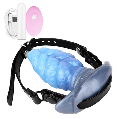 FAAK Silicone Wearable Anal Plug with Large Tail size S M L XL XXL Wireless Control Strapon Vibrator BDSM Flirting Sex Toys