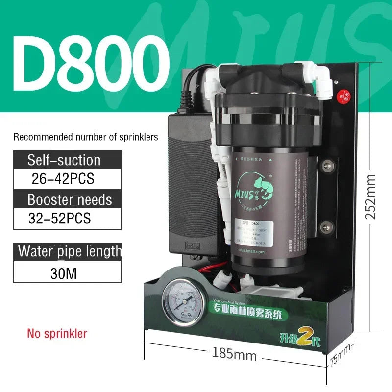 MIUS D Series Reptiles Fogger Humidifier 2 Generation Rainforest Silent Pump Fog Machine Greenhouse Rainforest Garden Spray