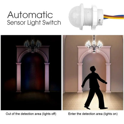 1/2/5PCS Smart PIR Sensor Detector Switch Human Body Infrared Auto On Off Light 110V 220V For LED Lamp Ceiling Light Panel Light