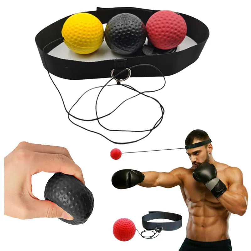 Kick Boxing Reflex Ball with Head Band Fighting Toy Speed Training Punch Ball Muay Exercise Kid Adults Equipment Sports Props