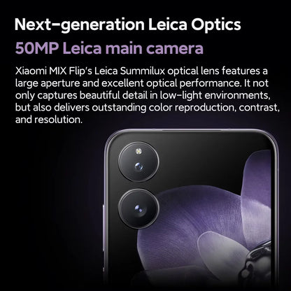 Global Version Xiaomi MIX Flip Dragon 8 Gen 3 device photo Leica 50MP Hyper charger screen "6,86Hz 67 W 12 Go
