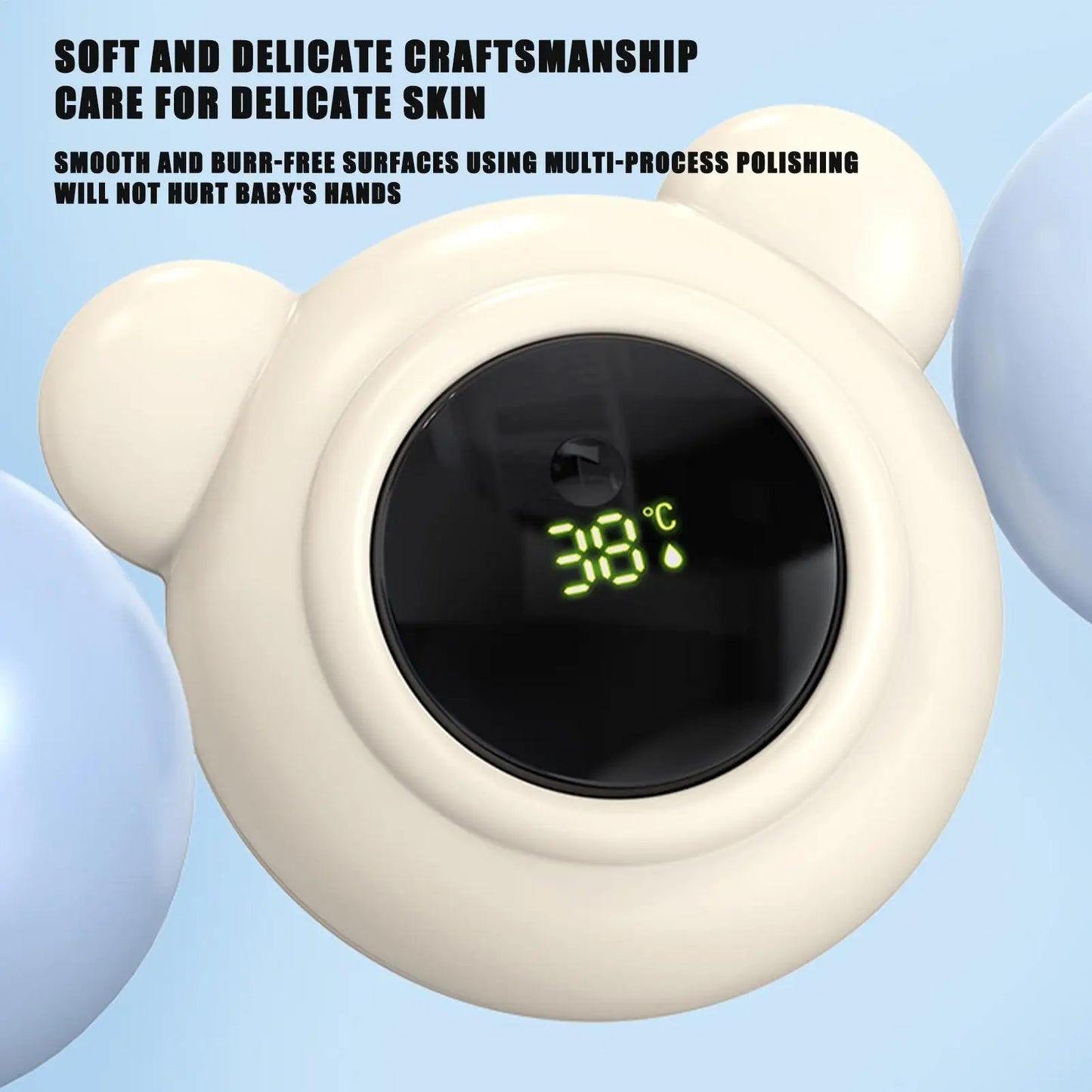 Baby Bath Thermometers Digital Safe Bath Water Thermometers With LED Display Toddler Care Tool for Travel Nursery Pediatric