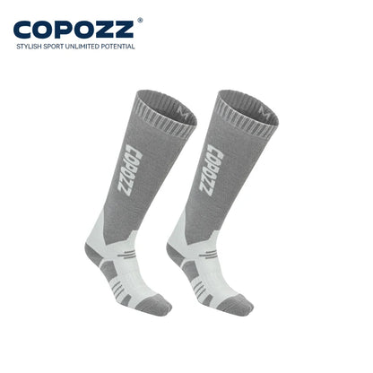 COPOZZ Winter Men Women Thermal Ski Socks Warm Wool Cycling Soccer Snowboard Socks Thickened High Tube Moisture Absorption Socks