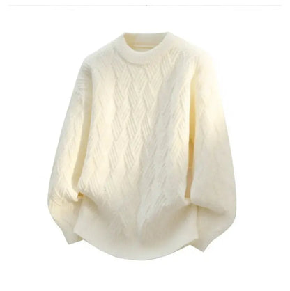 Warm Knitted Pullover 2025 New Winter Men's O-neck Casual Sweater High-quality Men's Pullover Clothing Size 4XL