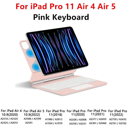 TouchPad Magic Keyboard for iPad Air 11 13 M4 2026 M3 M2 iPad 10 10th Air 4 5 6 iPad Pro 11 12.9 13'' M5 M4 Smart Cover Backlit