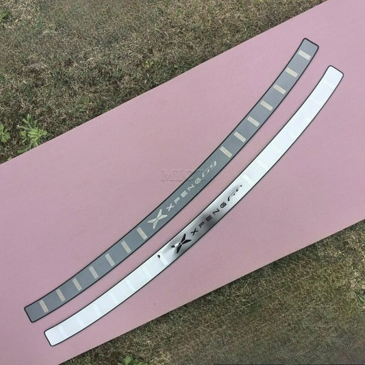 Car styling Rear Bumper Protector Sill Trunk Rear guard Tread Plate Trim For XPENG G9 2022 2023