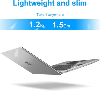 14 Inch Laptop PC 6GB LPDDR4 RAM 128GB SSD ROM 1080p FHD IPS Screen Windows 10 Computer with Celeron 4-Core Processor WIFI
