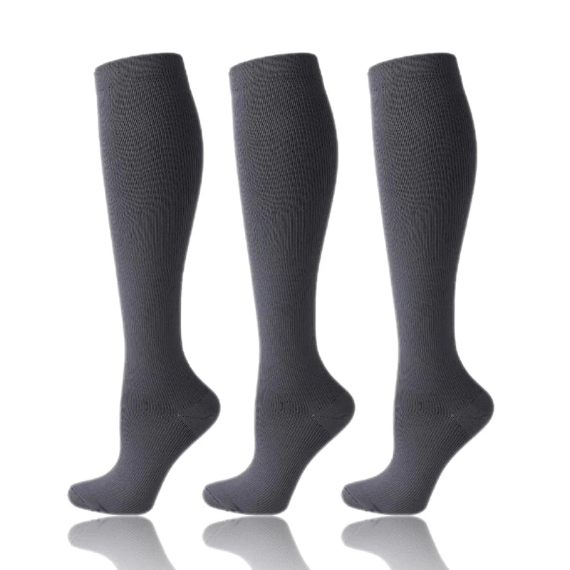 58 Styles 3 Pairs/Pack Compression Socks Knee High 30MmHg  Women Men Sports Socks Edema Diabetes Varicose Veins Running Socks