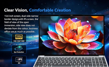 2026 Brand New Intel I9-9900 15.6 Inch Backlit Fingerprint Unlock Laptop Windows 11 Office Study Notebook Gaming Computer PC