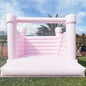 Macaron Pastel Inflatable Wedding Bounce House White Jumping Bouncer Bouncy Castle Pink Blue Peach PVC For Kids Adults Outdoor