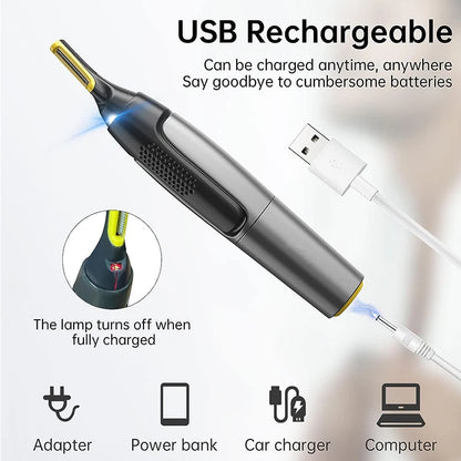 Nose Ear Face Trimmer Electric Shaving Safe Face Care Nose Hair Trimmer For Men Shaving Hair Removal Razor Beard