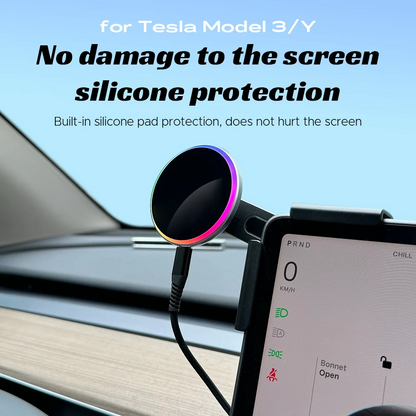 Car Phone Mount Holder 15W and 25W Qi2.2 Magnetic Wireless Charger Compatible with MagSafe for Tesla Model Y 3 JUNIPER 2026