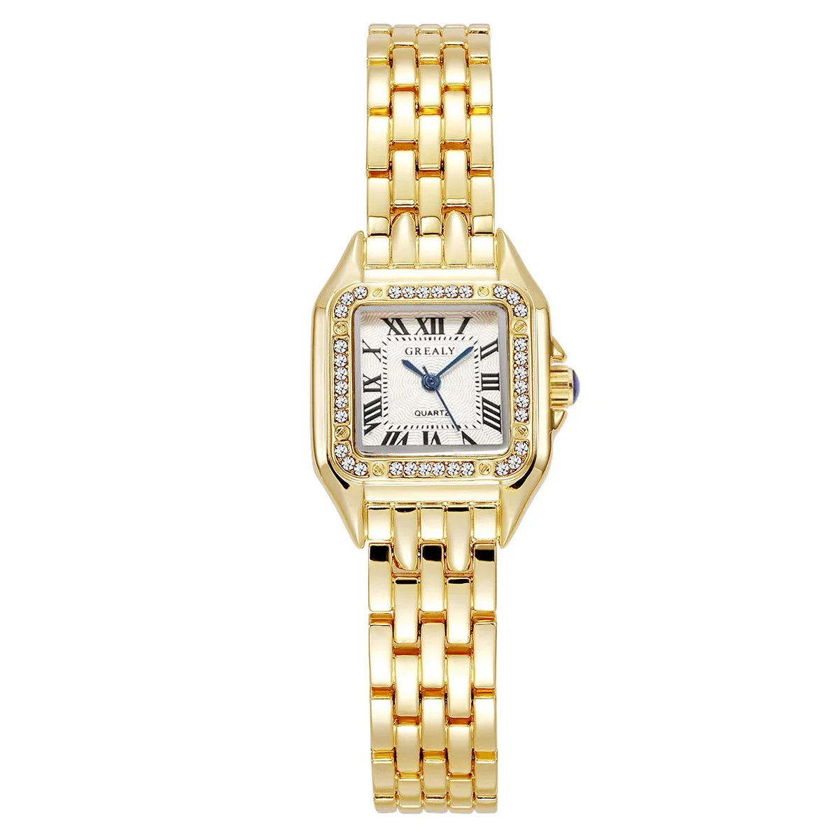 Luxury Rhinestone Women Watches Fashion Square Quartz Wristwatch Simple Ladies Clock Reloj Mujer