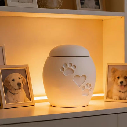 Pet Cremation Memorial Urn Cat Dog Ashes Storage Box Commemorative Keepsake Container For Pet Fur And Teeth Ornament