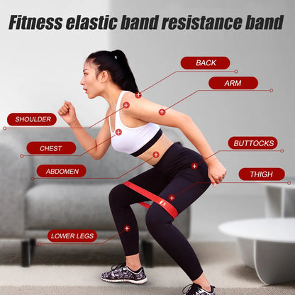 5Pcs Resistance Band Set for Men and Women 5 Elastic Bands with Different Resistance Levels for Long Workouts In The Home & Gym