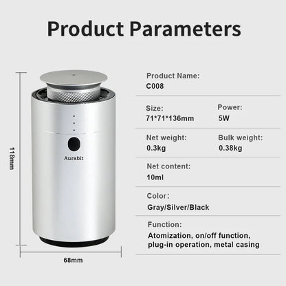 Smart Car Aromatherapy Diffuser AI Auto Sensing Start Stop Spray Quick Odor Eliminator Long Lasting Fragrance Home Car Use