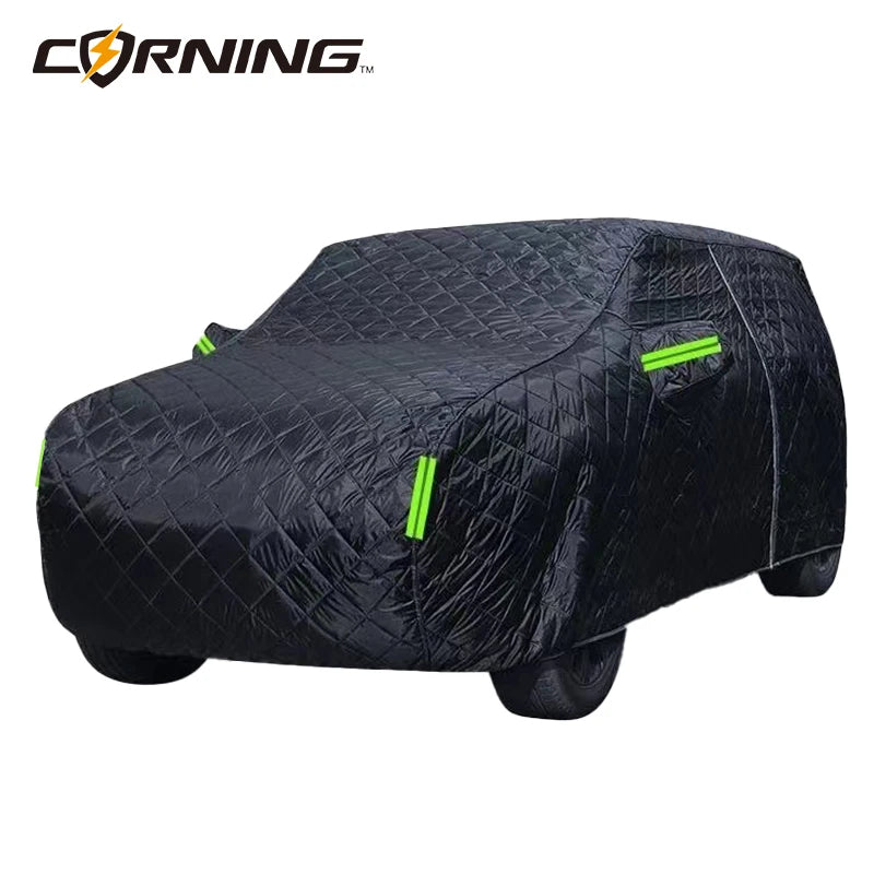Car Covers Winter Warm Car Cover For Sun And Rain Protection Snow Hail Prevention Full Wrap Car Coats Cotton Fleece Thickened
