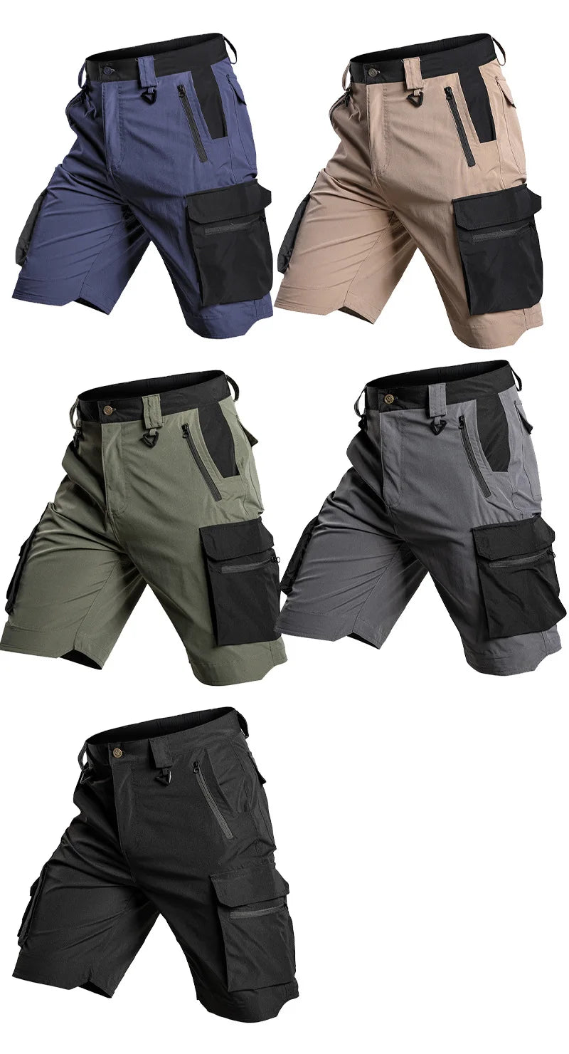 Men's Tactical Cargo Shorts Quick Dry Lightweight Multi-Pocket Military Style for Hiking Fishing Camping Work Summer Outdoor