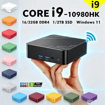2026 Mini PC Windows 11 Pro Intel I9-10980HK 32GB DDR4 1TB SSD PC Gamer Computer Dual WIFI 6 BT5.2 4K HD Gaming Desktop