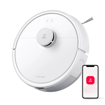 Roborock Q7 L5 robot vacuum cleaner (Q5 Pro upgraded version) has 8000Pa super suction, double anti-entanglement, precise LiDAR navigation, and intelligent restricted area.