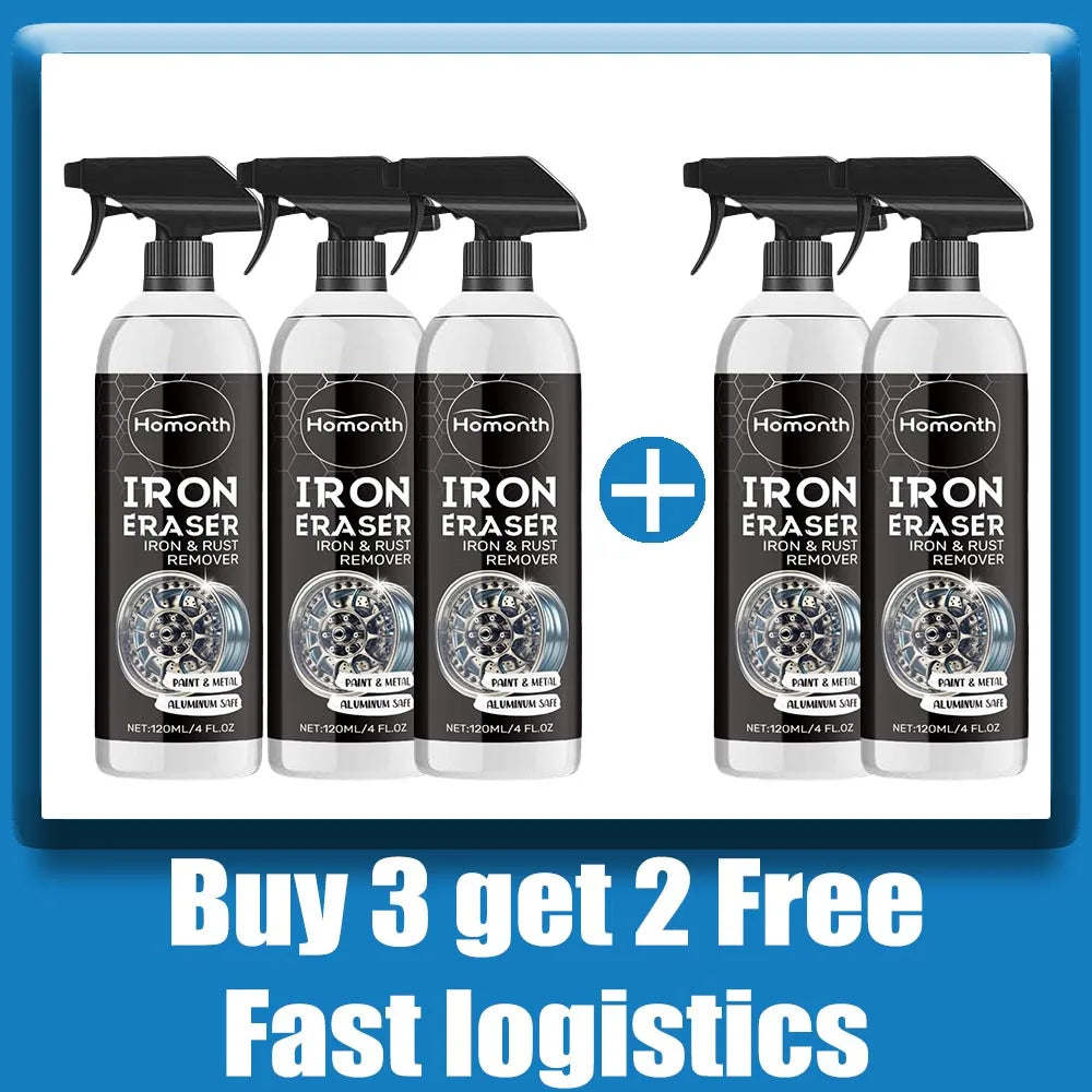 Multi-Purpose Rust Remover Spray | Strong Elimination of Rust & Iron Buildup, Ideal for Chrome Paint & Automotive Maintenance