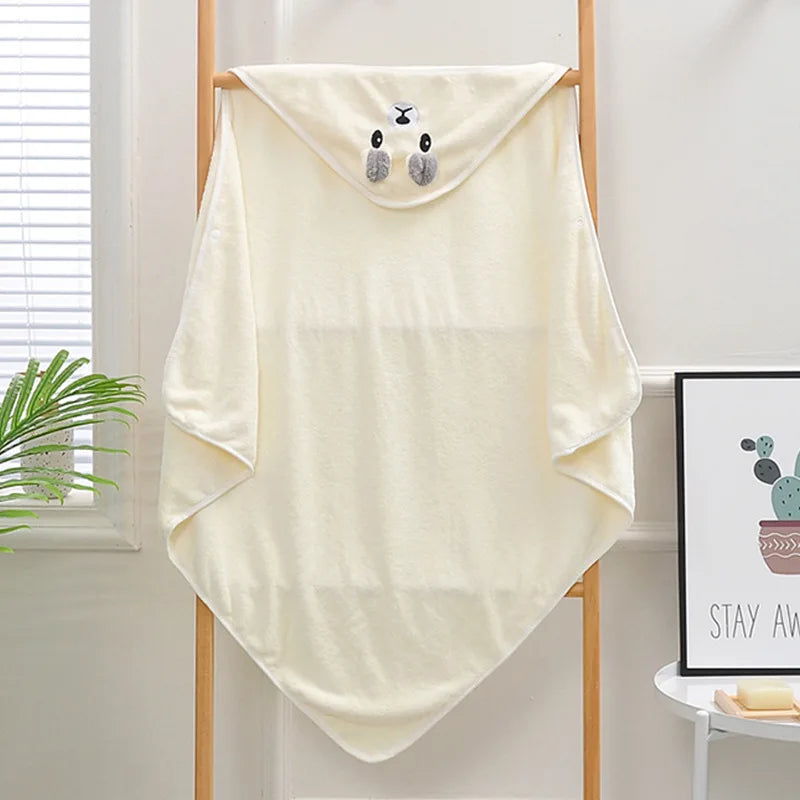 Toddler Baby Hooded Towels Newborn Kids Bathrobe Super Soft Bath Towel Blanket Warm Sleeping Swaddle Wrap for Infant Boys Girls