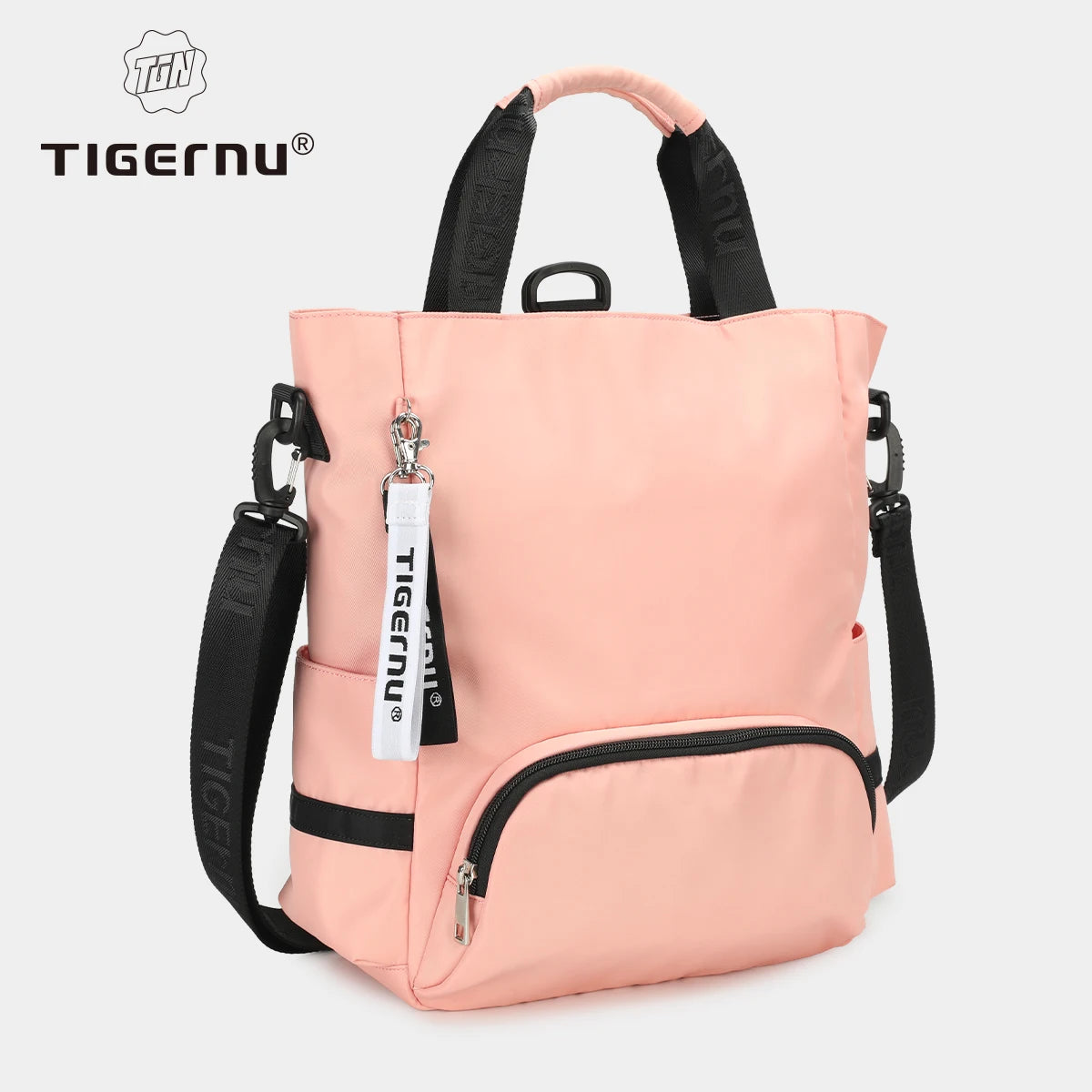 Tigernu New 3 In1 Tote Bag With Zipper For Women Casual School Backpacks Fashion Female Shoulder Bag Light Weight Girls Handbags
