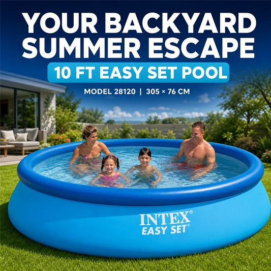 Removable Inflatable Pool Easy Set 3.05m X 76 cm or  Inches and Optional Cover - Instant Assembly 1942 or 3077 Liters Triple Layer