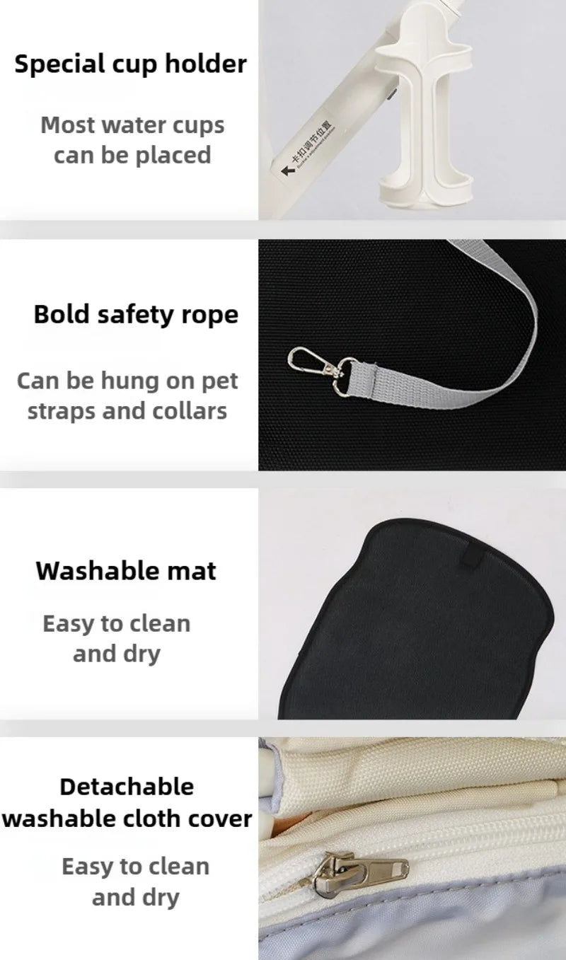 Foldable Pet Cart Strollers Basket Change Direction Medium Dogs Strollers Detachable Cat Dog Trolley Carrier Wheels Outdoor