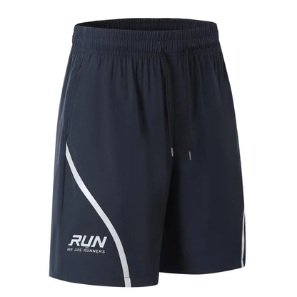 Muscle Fitness Casual Running Five-point Pants Men Reflective Stripe Basketball Training Quick-drying Breathable Training Shorts