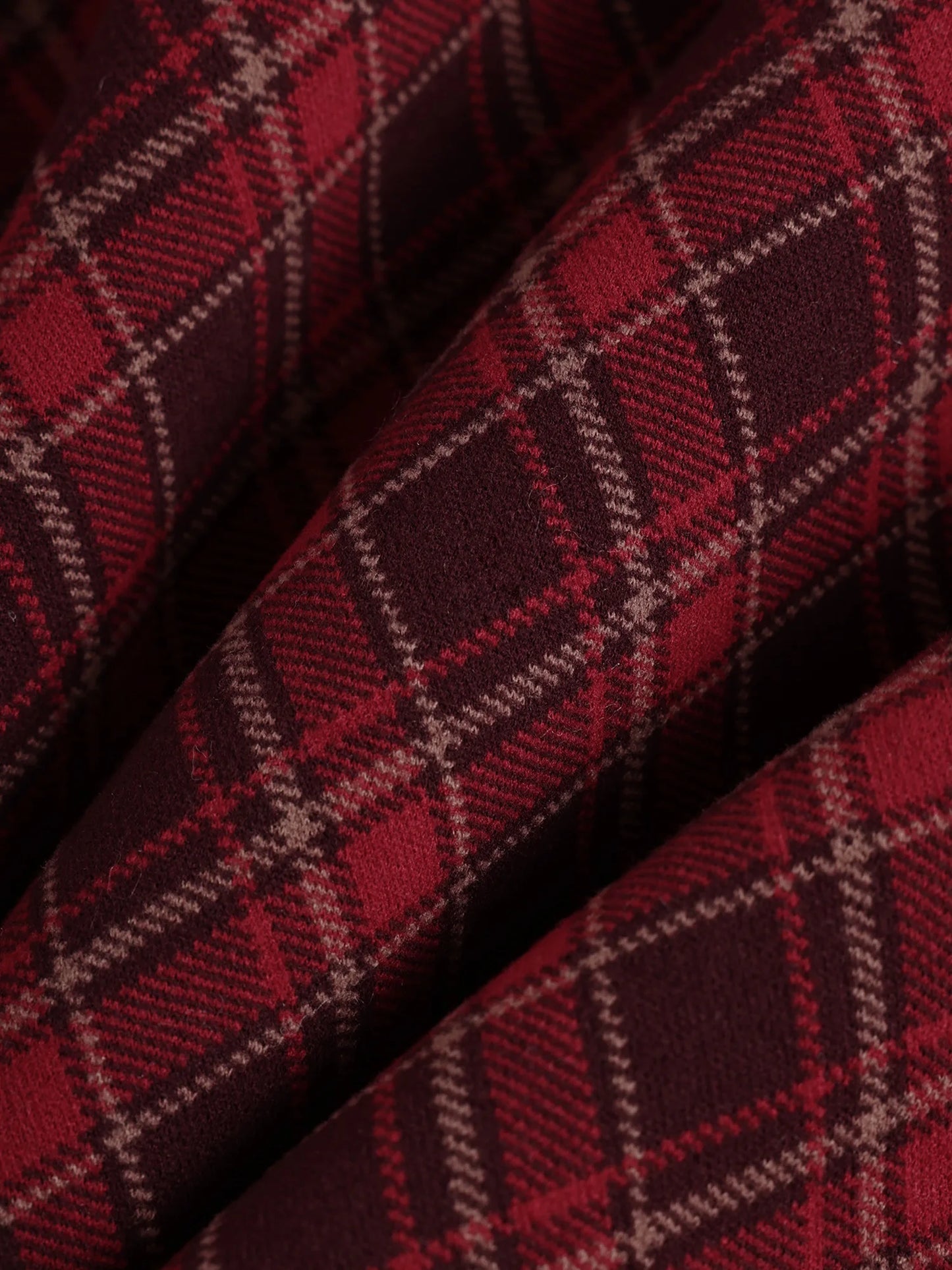 XIAOGULI 2026 Autumn Winter Women Mini Skirt Vintage Style Red Plaid High Waisted Elegant Office Casual Short Skirt