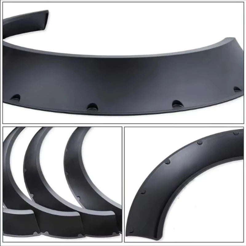 Car Modification With Wide Body Wheel Arches And Mudguards Suitable For SUVs And Off-Road Vehicles With Widened Wheel Arches