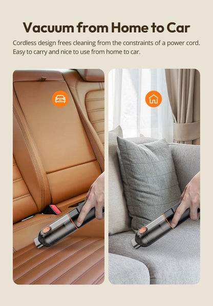 ThiEYE Cordless Car Vacuum Cleaner 6500pa Portable Powerful Car Aspirator Vacuum & Blowing 2 in 1 Wireless Handheld Auto Vacuum