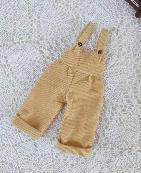 Casual Blyth Doll Clothes Rompers Plaid Pants Long Sleeve Top Suit Doll Trousers for Ymy Licca Azones Ob24 Ob27 Doll Accessories