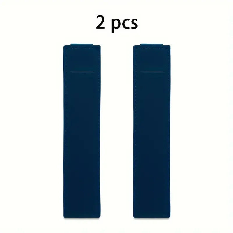 1/2pcs Leather Adjustable Elastic Band Pen Holder, Pen Pouch For Planner, Pen Holder For Notebook, Notebook Pen Holder