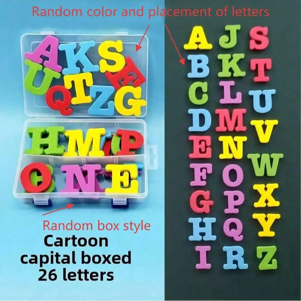 Magnetic letter spelling board set teaching tool, helpful for teaching and intellectual development, improving language skills
