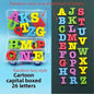 Magnetic letter spelling board set teaching tool, helpful for teaching and intellectual development, improving language skills