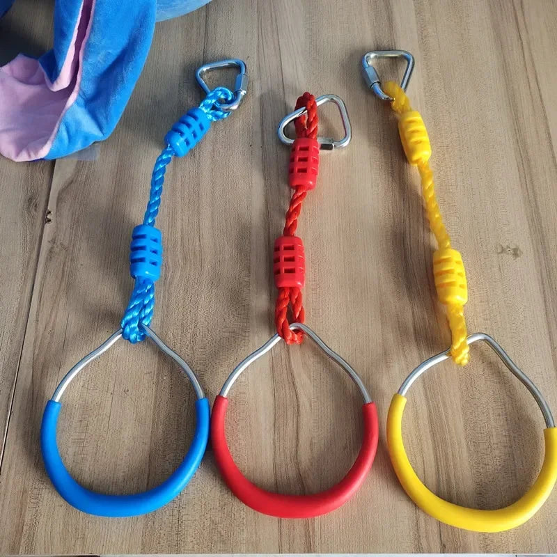 Children's Outdoor Gymnastics Rings Climbing Short Rope Horizontal Bar Children's Grip Strength Training Children's Fitness Toys
