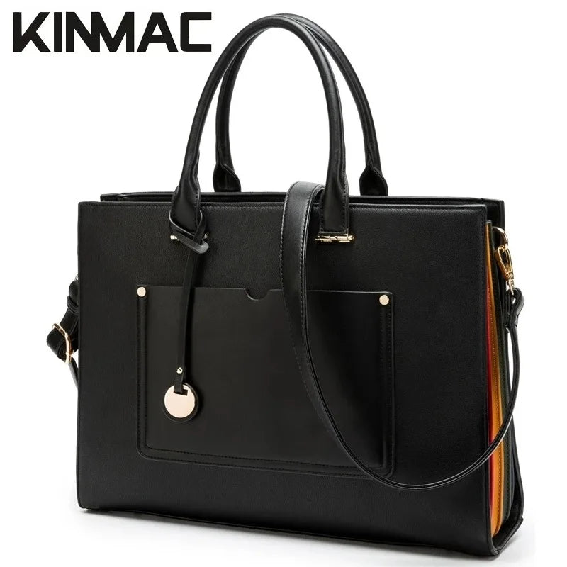 Lady Briefcase Kinmac Brand Handbag Messenger Laptop Bag 13.3,14 Inch,Shoulder Women Case For MacBook Air Pro PC,Dropship