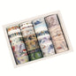 24 Rolls/Box Oil Painting Theme Washi Tape Set, Gilded Style Design Decorative Handmade DIY Decoration Materials Tape