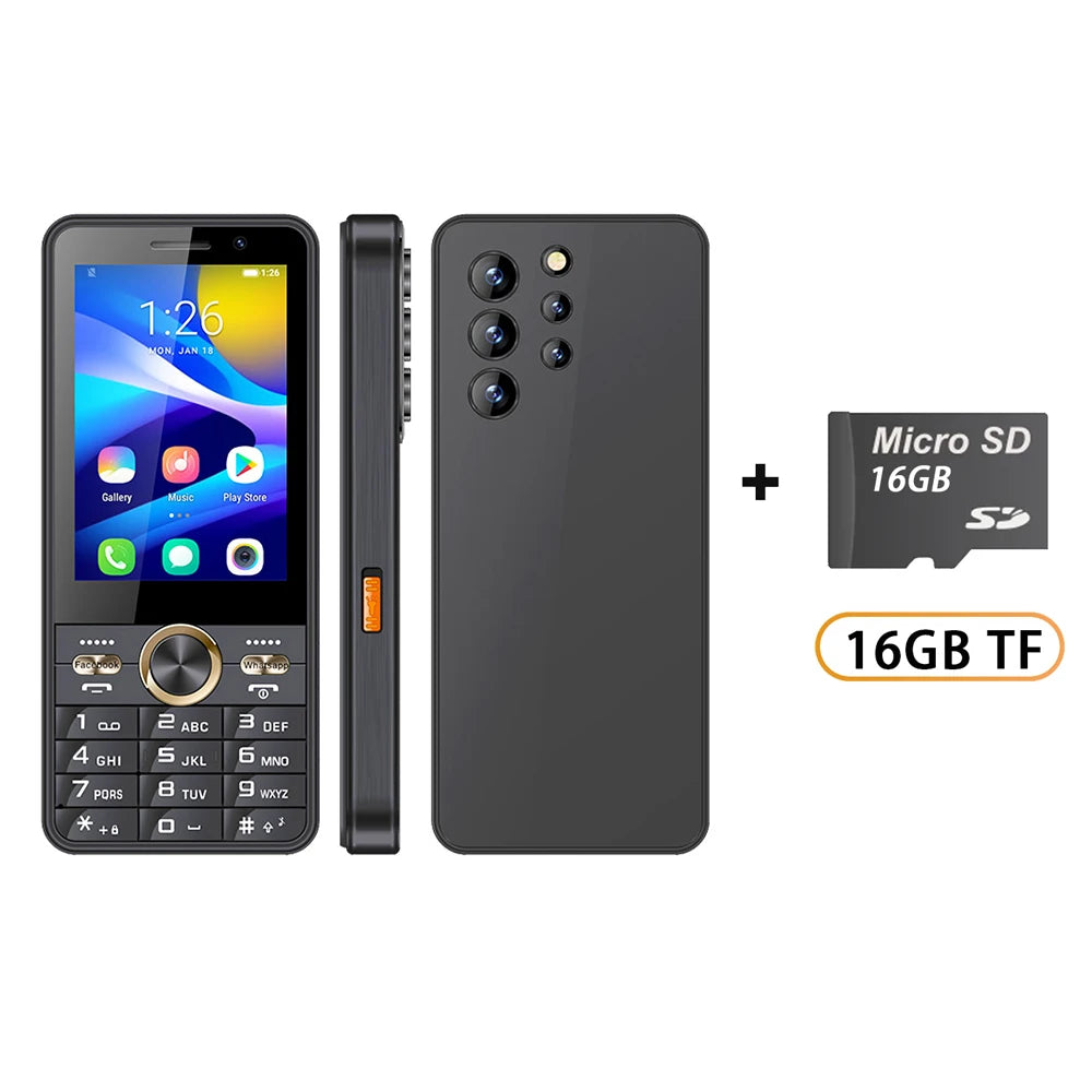 UNIWA HOPE XS24 4G Touch Screen Keypad Phone Android 8.1 Dual SIM 3.5 Inch 2GB+16GB 2500mAh Cellphone Whatsapp Phone Half-touch