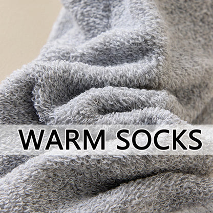 3 Pairs Winter Thick Towel Men's Socks Man's Outdoor Sports Long Socks Cold Resistant Frost Proof Snow Socks For Man Gift 39-44