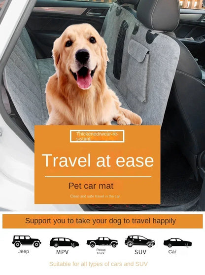 Universal Dog Car Seat Cover Waterproof Pet Car Seat Back Row Dog Pad Hammock Vehicle Rear Cover Cushion for Dogs Safety Pad
