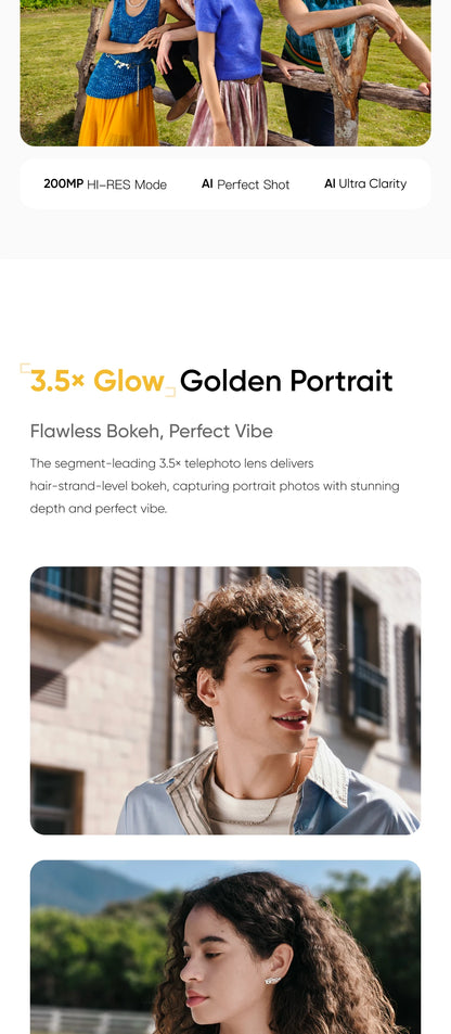 realme Smartphone 16 Pro Plus 5G 200MP Luma Color Camera 50MP Telephoto Camera 700omAh Battery 80w Charge Snapdragon 7 Gen 4
