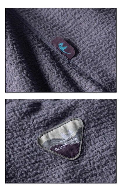 Unisex Lightweight Cloud Velvet Hooded Quick-Dry Shirt for Outdoor Sports: Classic Hood, Elastic Cuffs & Brand Logo Details