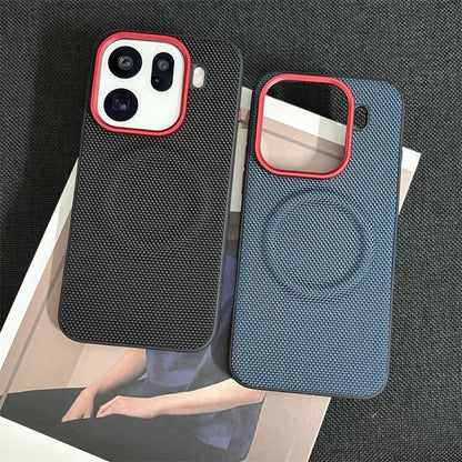 Magnetic Nylon Woven Case For Oppo Find X9 Pro For MagSafe Matte Leather Skin-friendly Phone Cover For Find X 9 X9Pro 5G Bumper