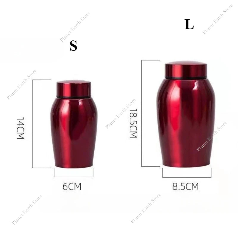 2025 Stainless Steel Dog Ashes Urn Dog Cat Bird Mouse Cremation Ashes Urn Pet Souvenir Jar Sealed Funeral for Dogs Supplies