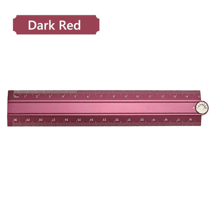High Quality 30cm Folding Ruler Drawing Measuirng Tool Aluminum Alloy Straight Ruler Multifunctional Metal Ruler Students