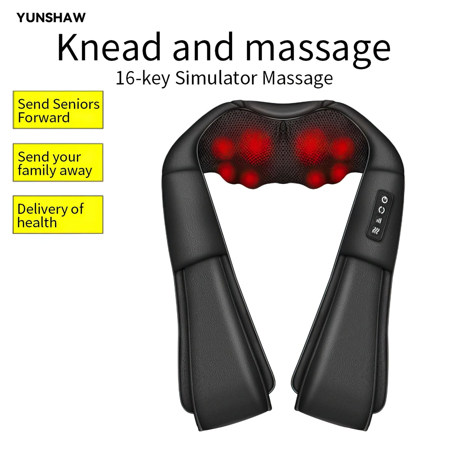 Ekmoey Neck Massager Shiatsu Shoulder Massager with Heat Electric Back Massager for Pain Relief Deep Tissue Muscle Relax Home