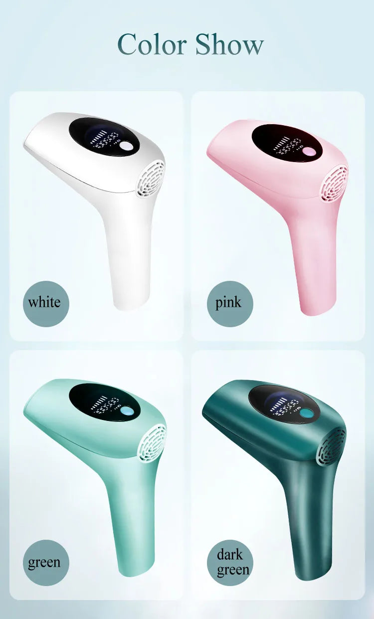 Vancostar Portable Laser Hair Removal Handset 900000 Flashes Painless Permanent Hair Remove for Women At-Home IPL Epilator
